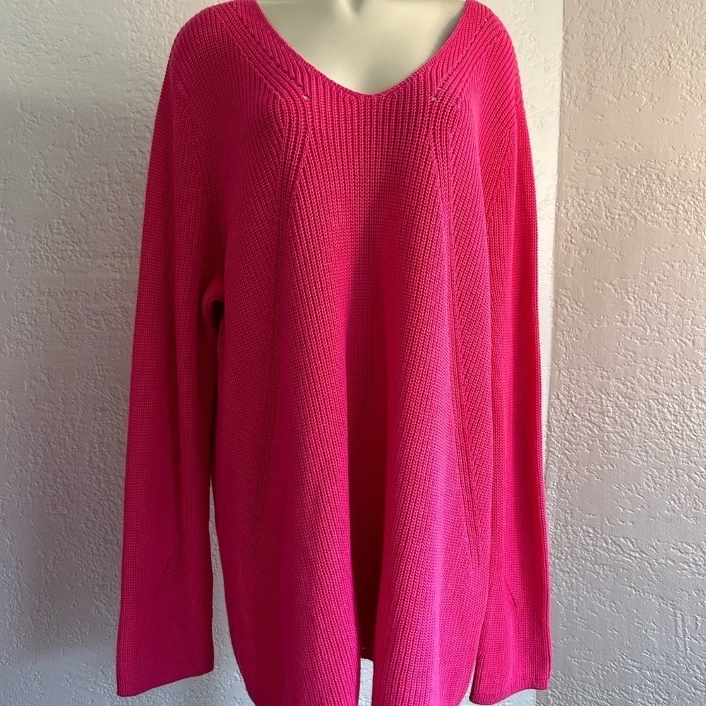 TALBOTS 3X pima cotton punk neck sweater NWT